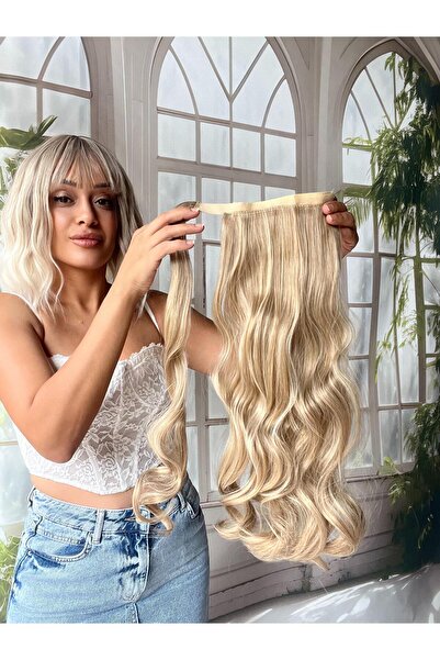 Suzan Peruk Bağcıklı At Kuyruğu Gerçek Saç Dokulu- Yandan dolamalı Takması ço...