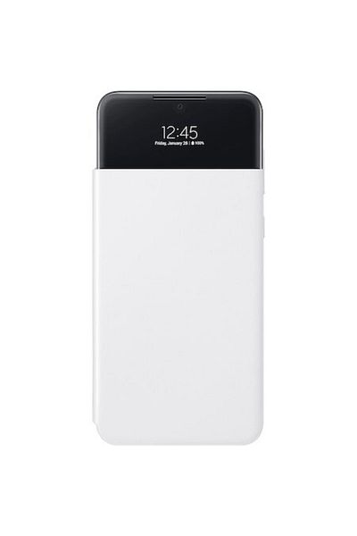 Samsung Husă tip portofel S View pentru Galaxy A33 5G, albă