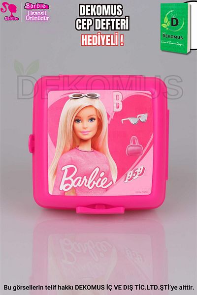 Barbie "DEKOMUS POCKET NOTEBOOK WITH A GIFT" ΝΕΑ ΣΕΖΟΝ ΕΠΙΣΗΜΑΤΑΣΜΕΝΟ ΚΟΥΤΙ ΤΡΟΦΟΔΟΣΗΣ 2 ΕΠΙΠΕΔΩΝ *SMART LUNCH BOX*