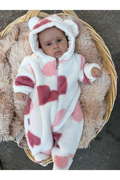 Bebesev Welsoft Plush Unisex Zippered Printed Winter Baby Sleeping Bag Baby Rompers Kids Jumpsuit