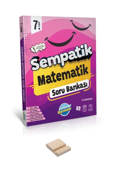 Ünlüler Karması 7. Sınıf Sempatik Matematik Soru Bankası ve Telefon Tutucu