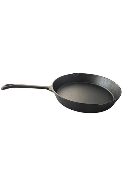 SDX Market Universal Cast Iron Frying Pan with Cast Handle, Schmitter, 25 cm, Black