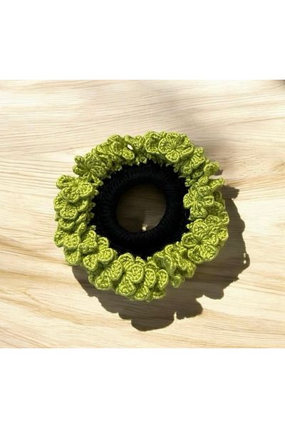 Nimet Abla Butik Embroidered Elastic Fabric Bagel Buckle