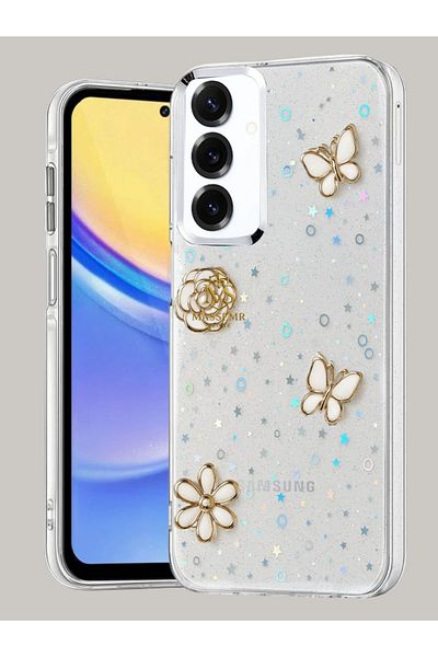 Massemr Samsung Galaxy S23 Fe Compatible Luxury Patterned Silicone Case – Stylish Protection Cover Model