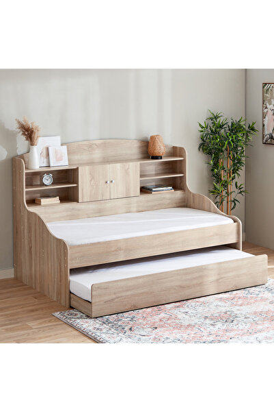 Home Box سرير كابينة فردي من كوبر مع سرير قابل للسحب - 90×190 سم