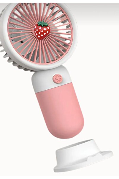 ZİVENTA İPSİZ Mini Fan Masaüstü Taşınabilir Telefon Stantlı Vantilatör 2si 1 Arada Taşınabilir Masaüstü Fan