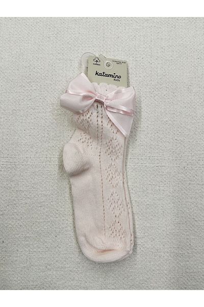 Katamino Uysal Girl Fishnet Socks with Bow Detail
