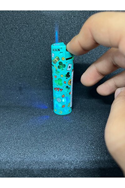 KKK Renkli Işıklı Metal Çakmak