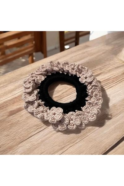 Nimet Abla Butik Embroidered Elastic Fabric Bagel Buckle