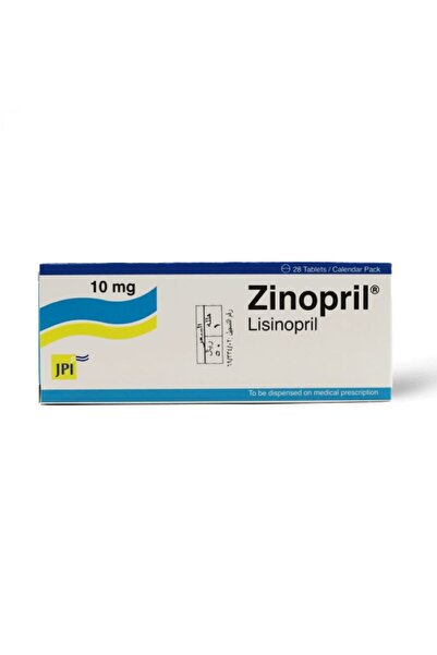 JAZEERA PHARMACEUTICAL Zinopril 10 Mg, For High Blood Pressure - 28 Tablets