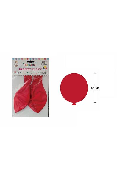 SDX Market Set de 2 baloane, Mirific Party, roșii, 45 cm, latex