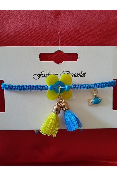 Minnoş Dükkan Murano Glass Flower Bohemian Style Bracelet