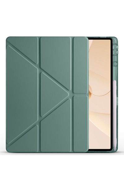HTstore حافظة Huawei المتوافقة مع Matepad 12X حافظة Zore ثلاثية الطي مع حامل ومقصورة قلم