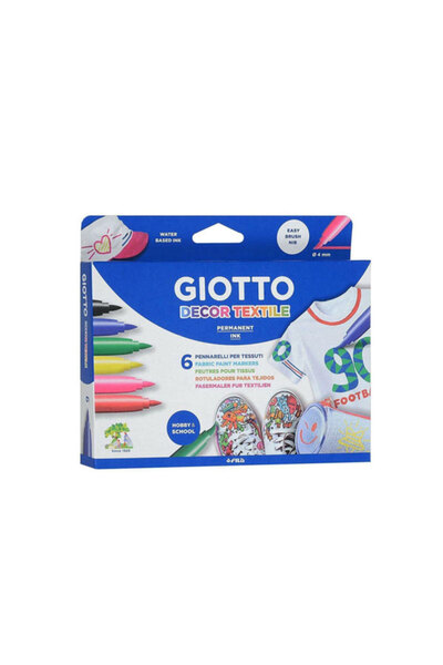 Giotto Decor Tekstil Boyası 6 lı Askılı Paket 494800