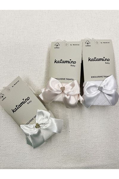 Katamino Pony Mesh Baby Pantyhose with Bow Detail