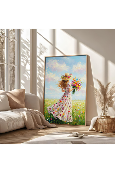 alphobitasarım Aspect de pictură în ulei - Flori de primăvară și fericire - S...