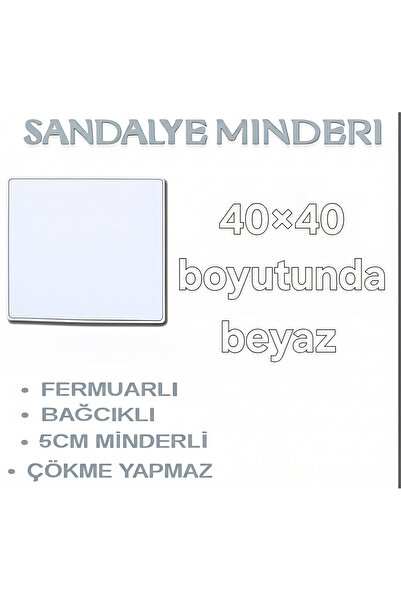 ASENA MOBİLYA 40×40 boyutunda 5 cm kalınlığında sandalye minderi