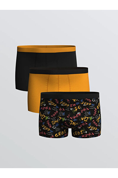 LC Waikiki Set de 3 boxeri flexibili pentru bărbați din bumbac cu formă stand...