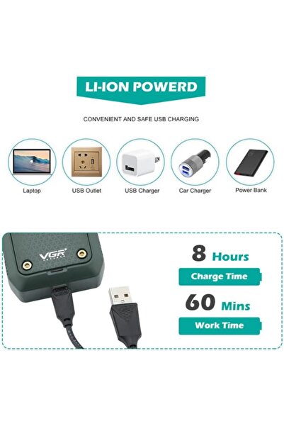 VGR V-353 Professional Ultra Thin Electric Sehavr Face Care, Beard Trimmer