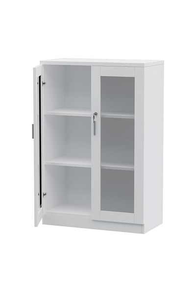 Mahmayi Carre 120 White Medium Height Cabinet