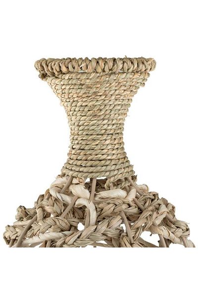 TOPI TOY Decorative accessory, tall woven straw vase, 14x35.5cm