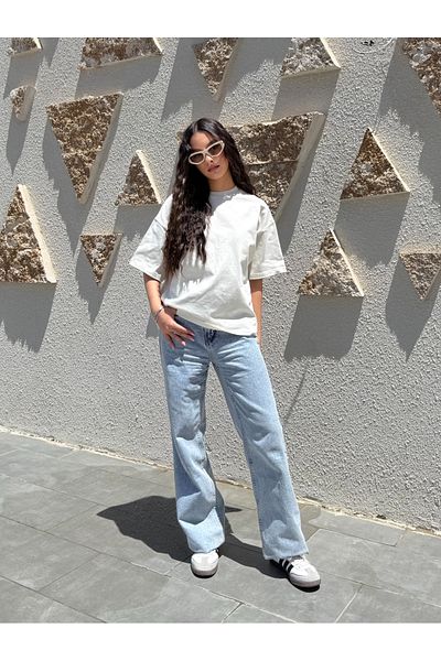 Sleekz Off-White Oversized T-Shirt - Luxury Slim Fit