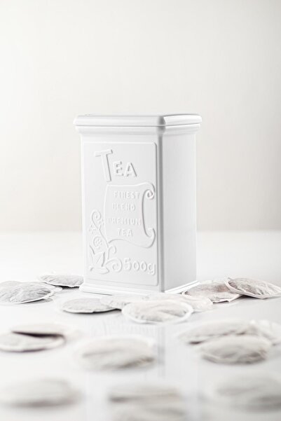 HNG HOME Hng Acrylic White Sugar Coffee Tea Jar 500 ml (Vacuum Lid)