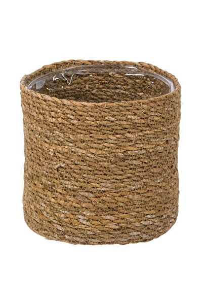 TOPI TOY Accesoriu decorativ din paie cu impletituri din macrame, diametru 16...