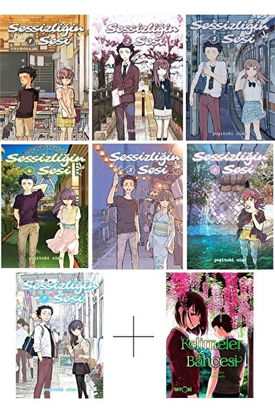 Satori Manga Sessizliğin Sesi (1-2-3-4-5-6-7) Ve Kelimeler Bahçesi 8 li Manga...