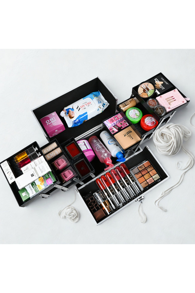 DIALA ROSE Divided Iron Makeup Bag | Professional Makeup Box and Organizer