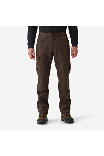 Decathlon Solognac Men's Cargo Hunter Pants - Brown - Hunting and Nature Observation - Steppe 500