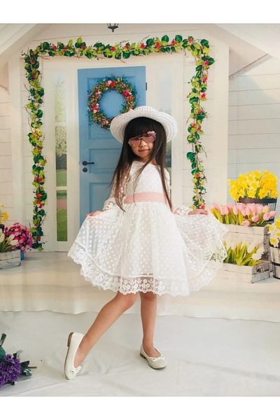 BEGONYA BEBECE KIDS Laced Lace Girl Dress