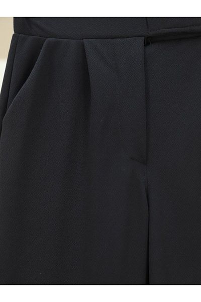 Modayakamoz Pantaloni Palazzo cu fermoar velcro - negri