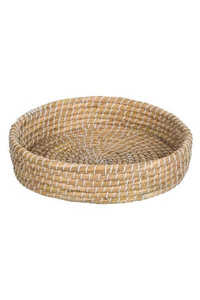 TOPI TOY Tava ornamentala, rotunda, din paie, diametru 32 cm, inaltime 7 cm