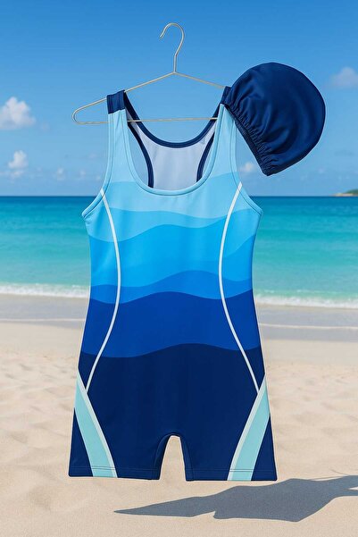 RONYPONY Yüzücü Şortlu Kiz Çocuk Mayo