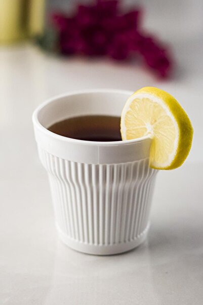 Depa Acrylic White Single Short Glass & Water Soft Drink Coffee Side Glass 300 ml (Not Glass)