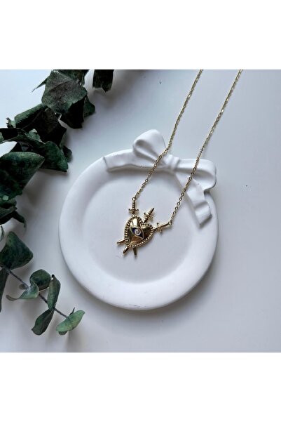 XUPING JEWELRY Kalp uçlu çelik kolye