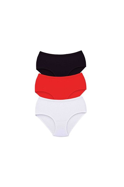 Oresse 3 Pieces Women's High Waist Bato Thick Rubber Panties
