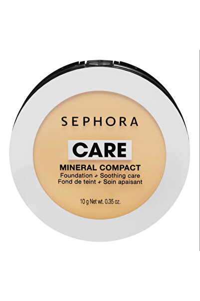 SEPHORA Mineral Compact - Yatıştırıcı Etkili Fondöten, Hassas Ciltler İçin Uygun, Cilt Tonu Eşitleyici