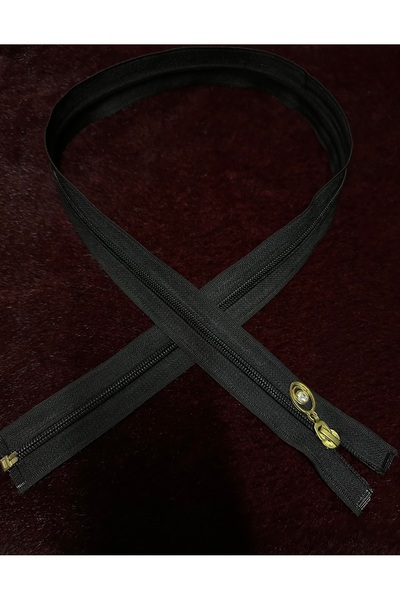 e tuhafiye 1 fermoar din nailon cu dinți groși, marca Fim, cu mână de aur din...