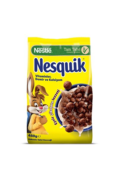 Nestle Nesquik Kakaolu Buğday ve Mısır Gevreği 450 Gr x 1 Adet