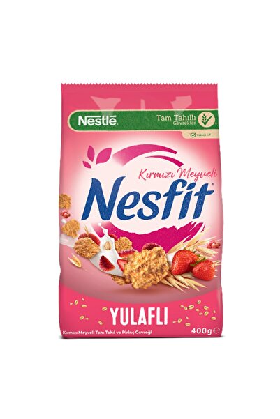 Nestle Nesfit Kırmızı Meyveli Tam Tahıl ve Pirinç Gevreği 400 Gr x 1 Adet