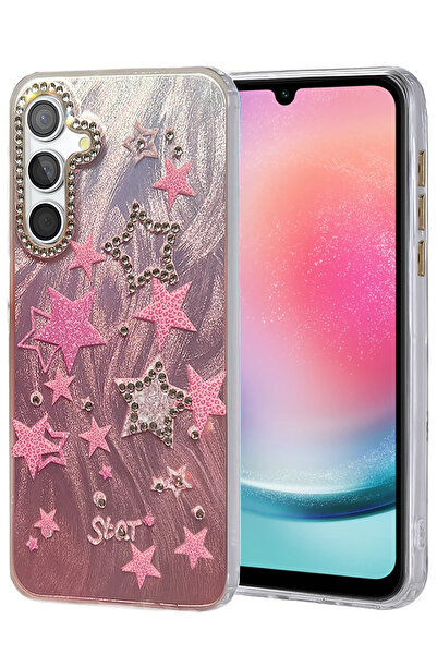 NewFace غطاء حماية لهاتف سامسونج جالاكسي A24 4G من SEPETIM - نمط مرآة - نمط 7