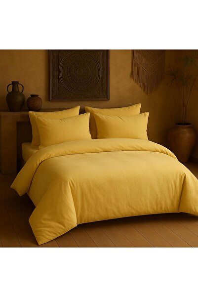 Sheri Home Taş Pamuklu Çift Kişilik Nevresim Takımı 4 Yastık >Kılıfıtr8887366...