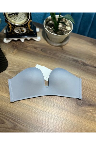 MİSFER Laser Cut Comfortable Strapless Bra