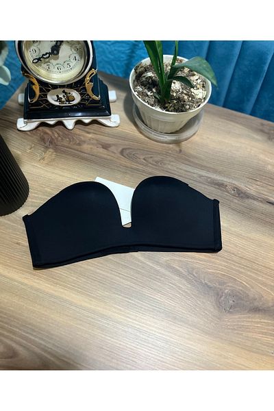 MİSFER Laser Cut Comfortable Strapless Bra