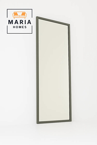MARIA HOMES مرآة كاملة الطول بإطار رمادي رفيع وتصميم بسيط - مقاس 120*60 سم