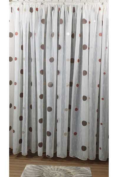 Mastel Perdea crem model M3 confectionata cu rejansa