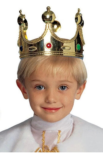 Generic Brand Plastic King Crown Gold Color Children's Size