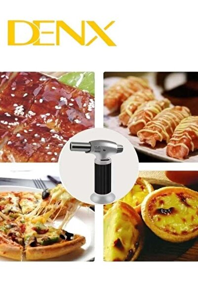 Denx Dinks Charcoal Lighter with Torch, Black/Silver